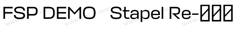 FSP DEMO   Stapel Re字体转换